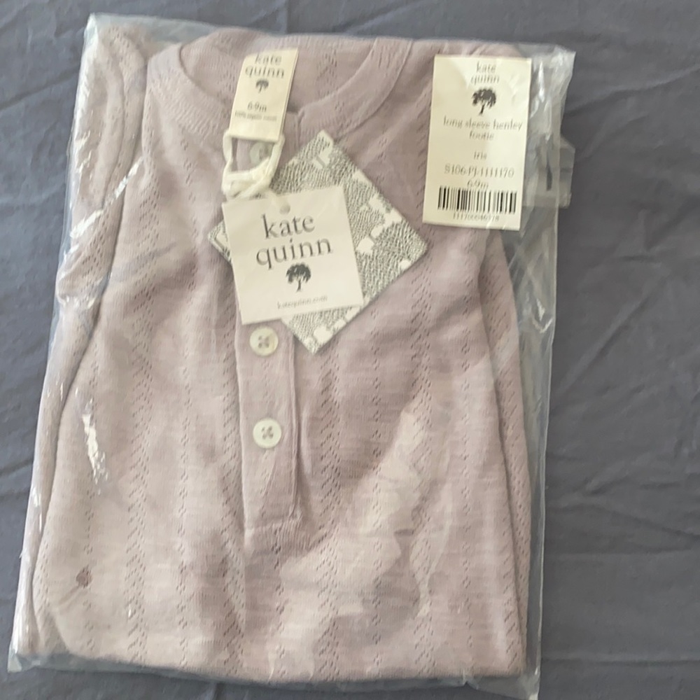 Kate Quinn long sleeve Henley footie